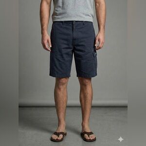 Chaps Ralph Lauren Men's Cargo Shorts Size 32 Black Cotton Utility